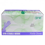 Перчатки нитриловые смотровые SFM Stable-Work, Германия, 50 пар (100 штук), размер S (малый)