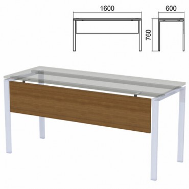 Царга к столам на металлокаркасе "Арго", шириной 1600 мм, орех